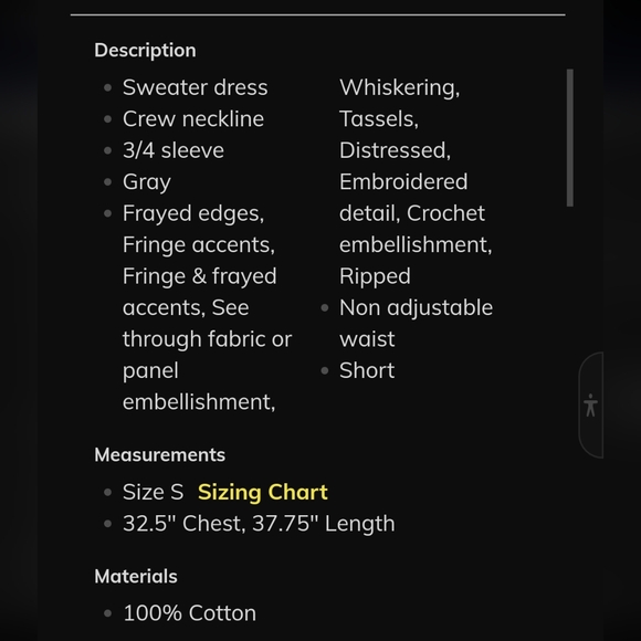 NWT Raven + Lily Women Gray Casual Dress Small - Picture 3 of 5